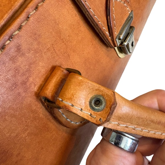 Vintage Chaco Cowhide Leather Hard Case Doctors Bag - Picture 15 of 16